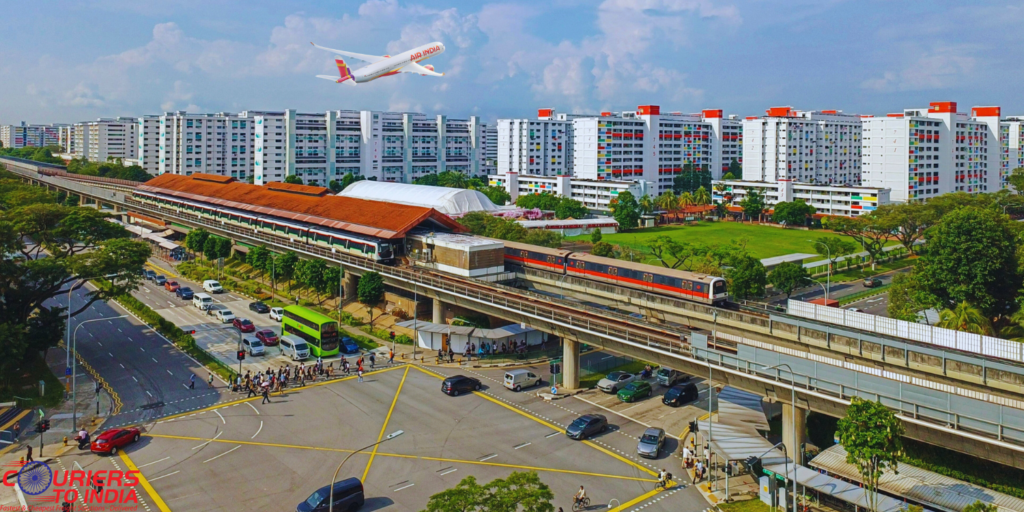 Courier from Yishun to India