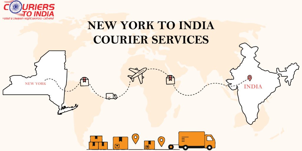 Fast & reliable New York to India courier service with doorstep pickup and tracking