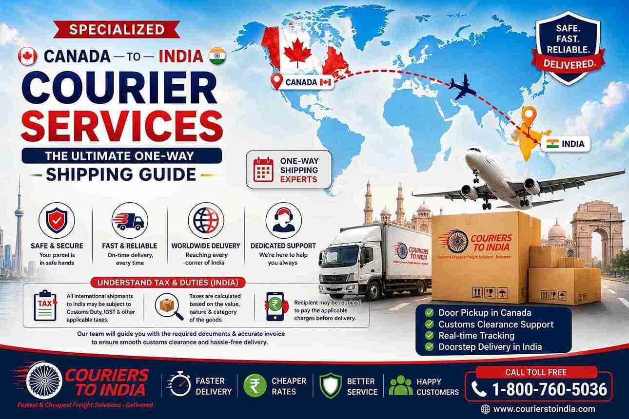 Specialized Canada to India Courier Services