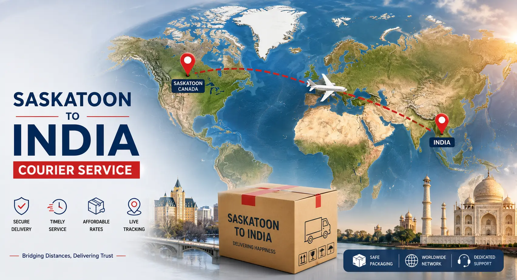 Courier to India from Saskatoon