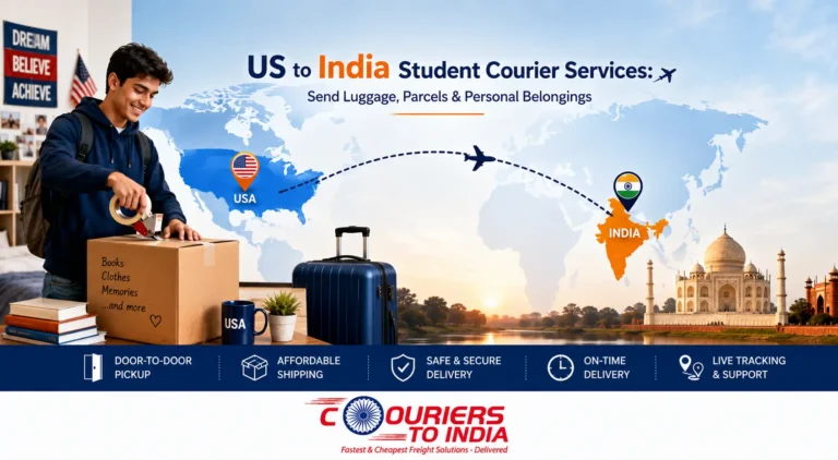us to india student courier services