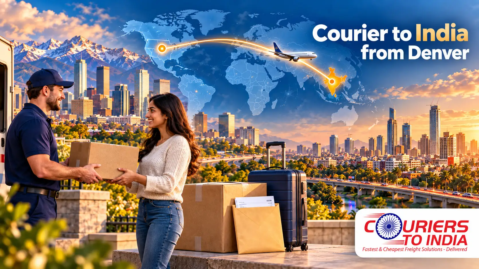 Courier to India from Columbus