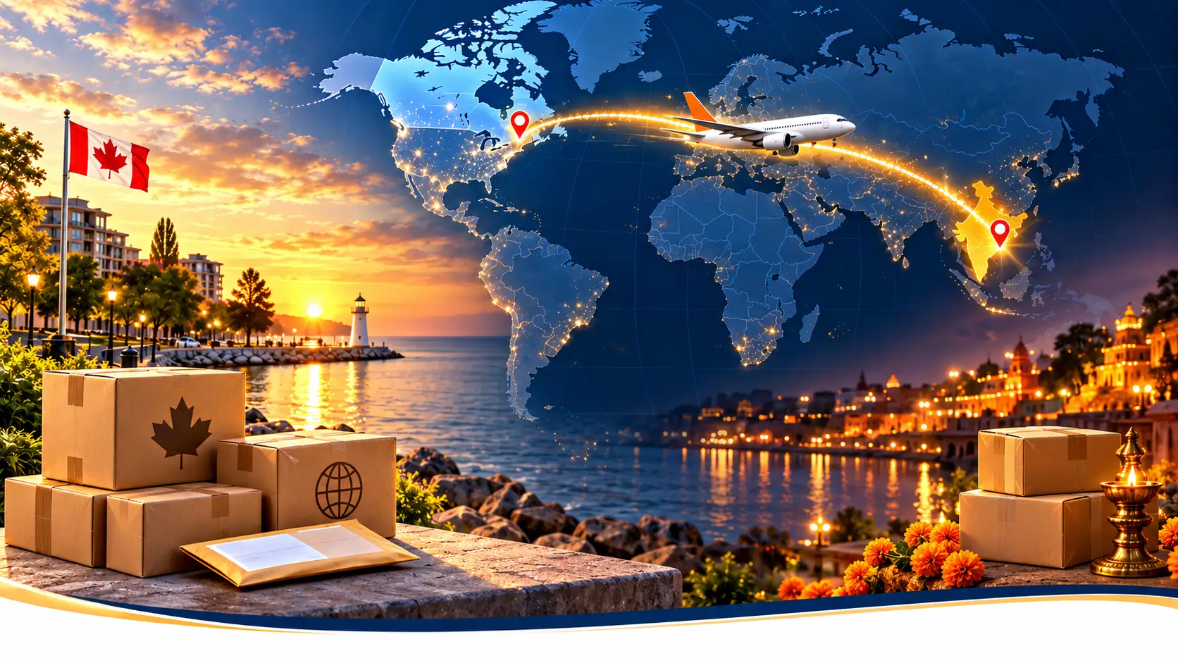 Courier to India from Oakville