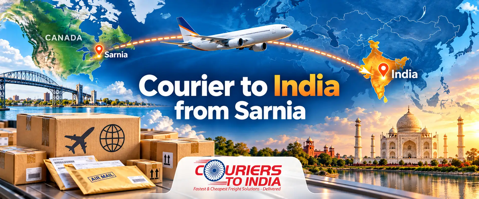 Courier to India from Sarnia