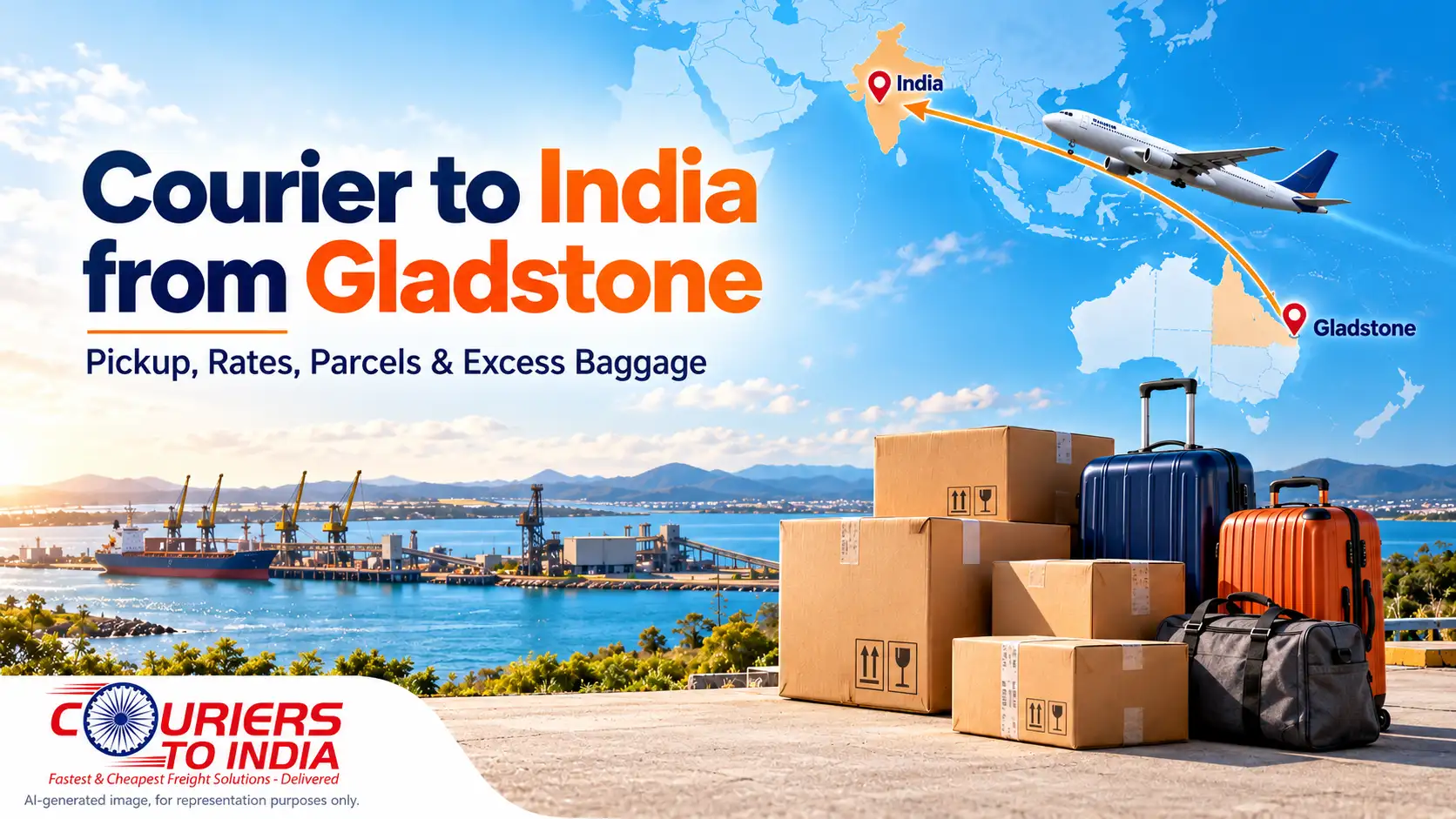 Courier to India from Gladstone